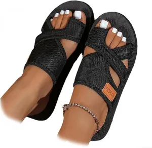 Women's Comfortable Breathable Mesh Flip Flops, Hollow Mesh Slide Sandals, Breathable Flat Beach Slippers for Women Men