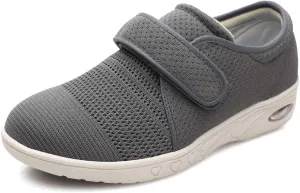 Women's Diabetic Shoes for Women Casual Adjustable Walking Shoes Wide Shoes for Elderly Swollen Feet Non-Slip Air Cushion Bottom Fattening and Widening