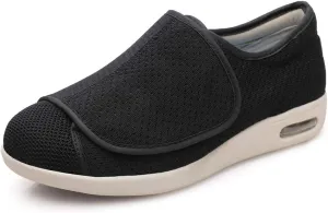 Women's Diabetic Shoes for Women Casual Adjustable Walking Shoes Wide Shoes for Elderly Swollen Feet Non-Slip Air Cushion Bottom Fattening and Widening