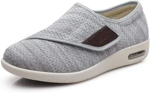 Women's Diabetic Shoes for Women Casual Adjustable Walking Shoes Wide Shoes for Elderly Swollen Feet Non-Slip Air Cushion Bottom Fattening and Widening
