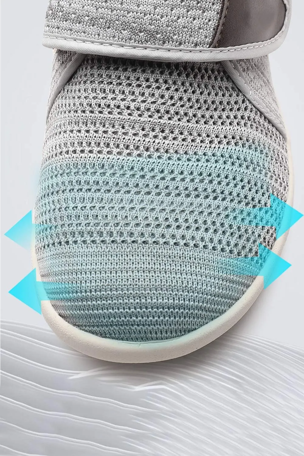Women's Diabetic Shoes for Women Casual Adjustable Walking Shoes Wide Shoes for Elderly Swollen Feet Non-Slip Air Cushion Bottom Fattening and Widening