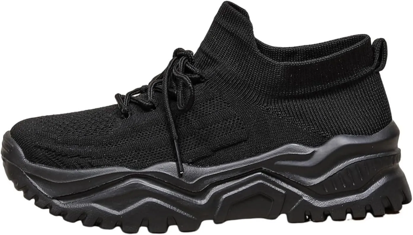 Women’s Fashion Athletic Sneakers Mesh Lightweight Platform Slip On Sports Casual Shoes Breathable Soft Sole Comfortable Work Gym Trainers Orthopedic Summer Arch Support Shoes