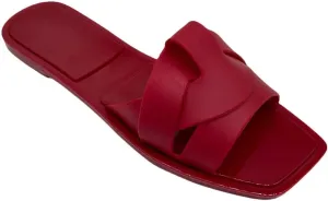 Women's Flat Jelly Woven Lace-Up Jelly Slippers Fashion Beach Flat Cute Summer Slippers