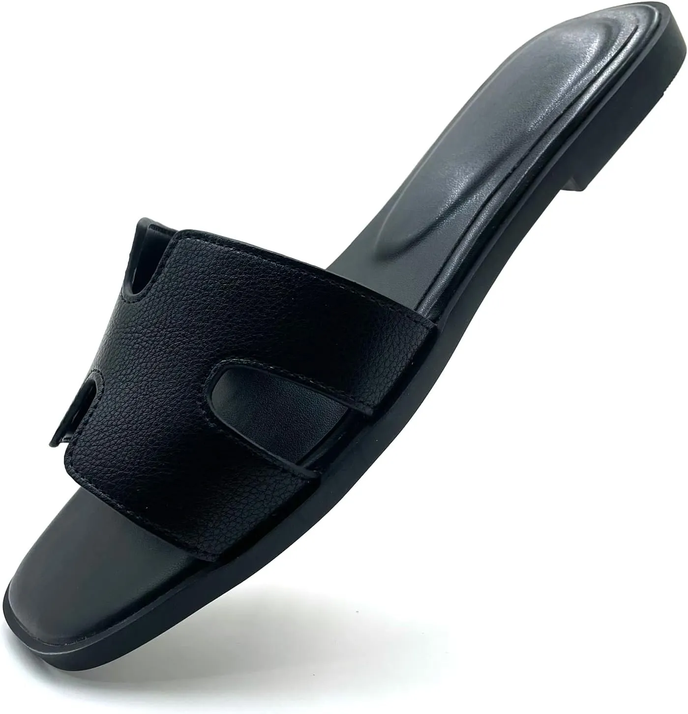 Womens Flat Sandals,Anti slip fashion sandals,Flat Slide Sandals for women,Comfy Style,women's gift, for vacation, sightseeing, and shopping