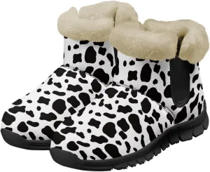 Womens Fuzzy Boots Winter Comfy Plush Warm Fur Lined Lining Snow Boot Waterproof Comfortable Slip On Outdoor Walking Hiking Booties