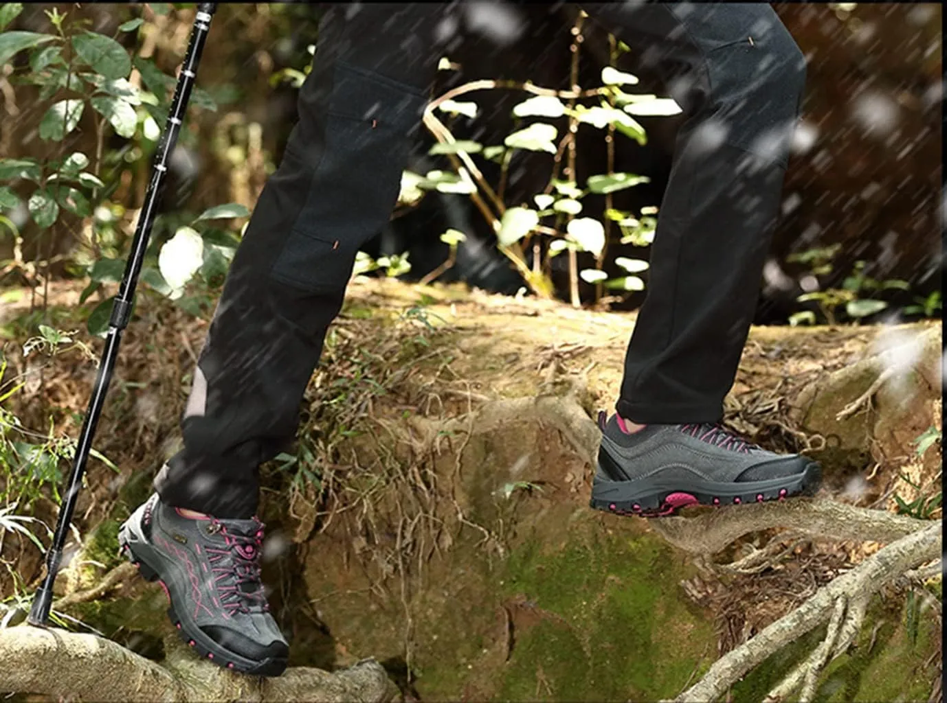 Women's Hiking Shoes Breathable Anti Slip Outdoor Ankle Boots Trekking Sneakers