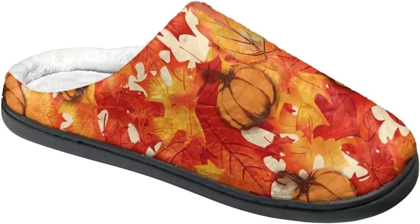 Women's Indoor Winter Home Slippers Men's Warm House Slippers Anti Slip Sandals Lightweight Terry Slippers