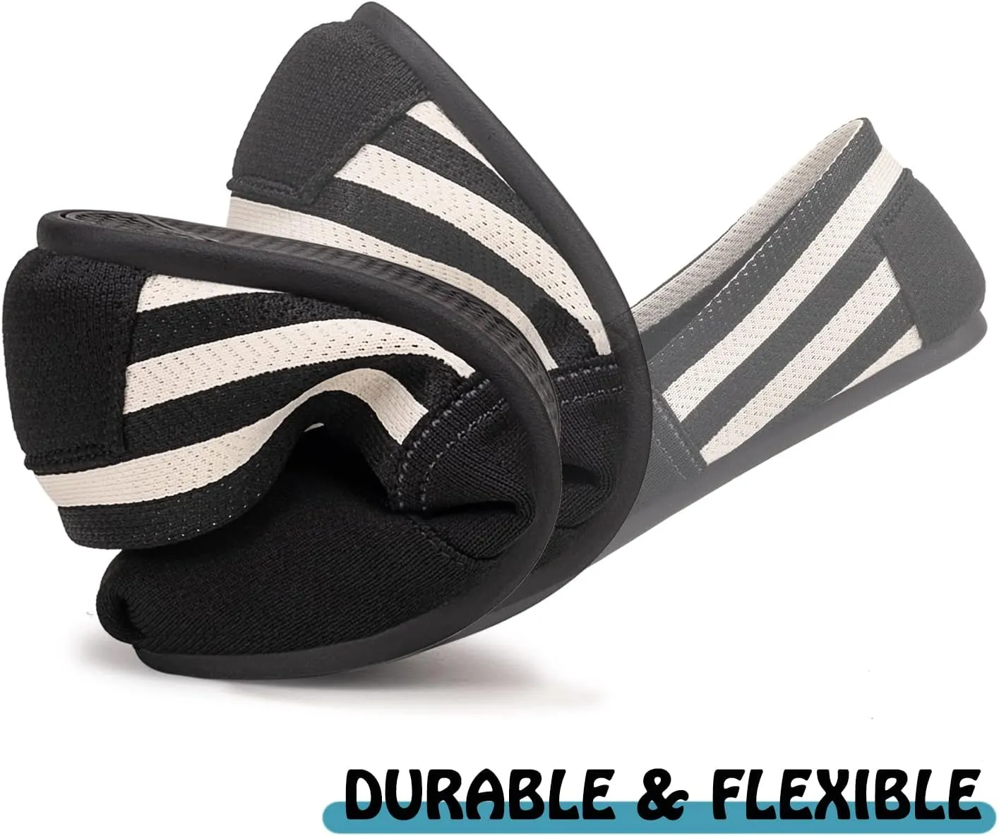 Women's Knit Flat Shoes,Classic Casual Washable Shoes,Comfortable Walking Slip-On Ballerina Square Toe Shoes for Women