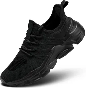 Womens Ladies Walking Tennis Shoes Slip on Lightweight Casual Running Sneakers Soft Sole Comfortable Trainers