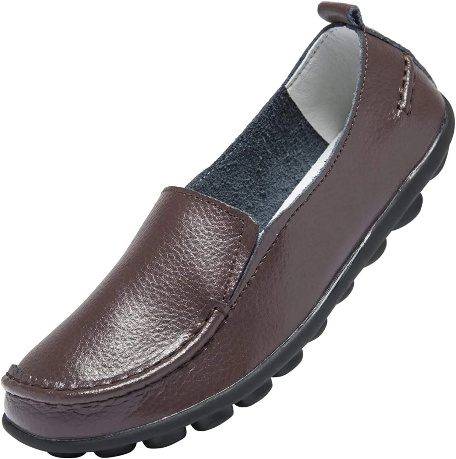 Women's Leather Loafers Comfortable Flat Shoes