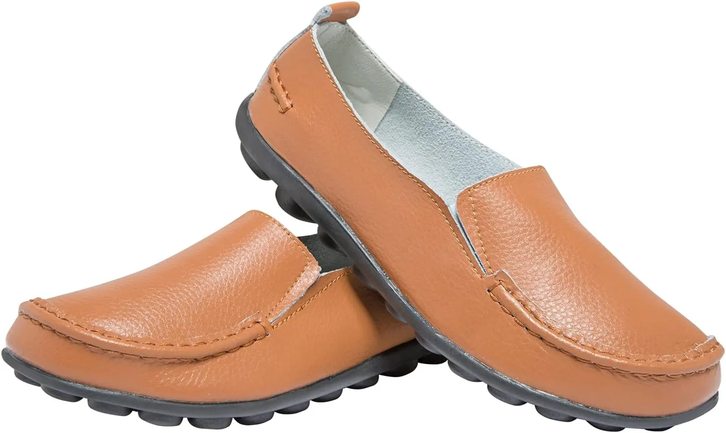 Women's Leather Loafers Comfortable Flat Shoes
