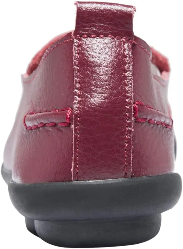 Women's Leather Loafers Comfortable Flat Shoes