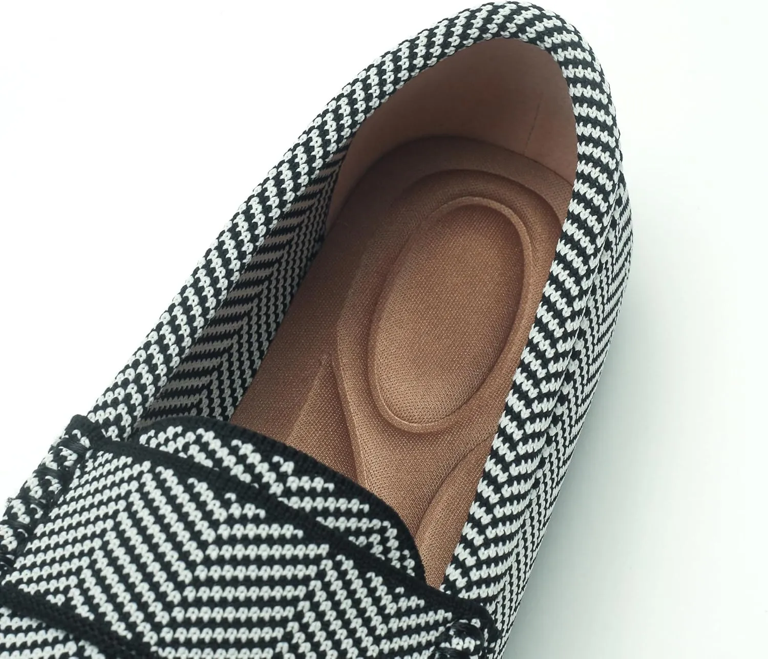 Women's Lightweight Knitted Loafers Casual Flat Shoes Comfortable Boat Shoes Flat Bottomed Breathable Shoes