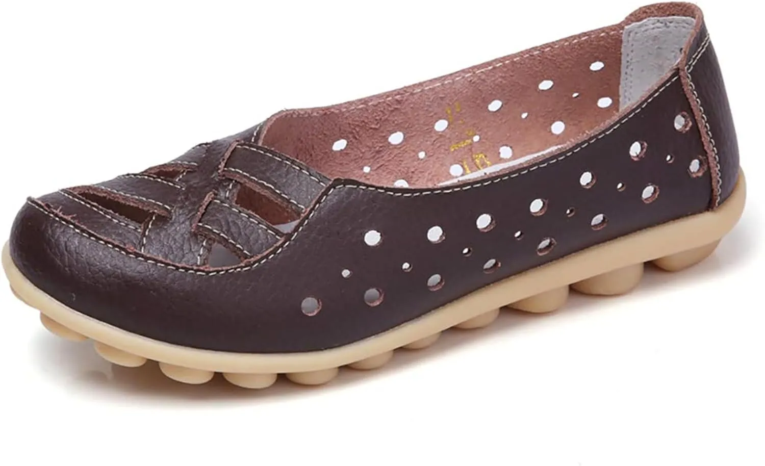 Womens Loafers Comfortable Dressy Closed Toe Sandals Wide Width Flats Slip On Moccasins Casual Driving Shoes Summer Comfort Walking Shoes Breathable Work Dressy Shoe Trending Sandals for Women