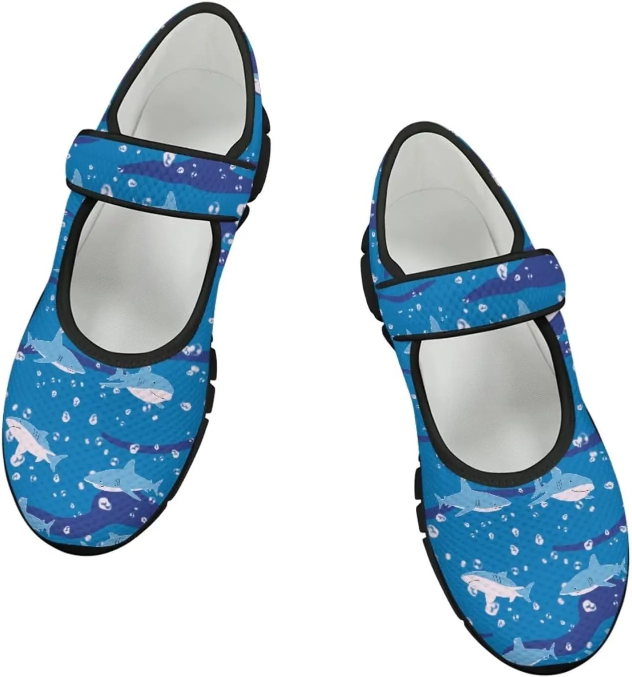 Women's Mary Jane Shoes Animals Print Walking Shoes Flat Breathable Non Slip Sneaker