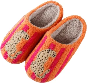 Women's Men's Cute Frog Slippers Fuzzy Memory Foam Kawaii Cartoon Animal Slippers Winter Warm Fluffy Shoes