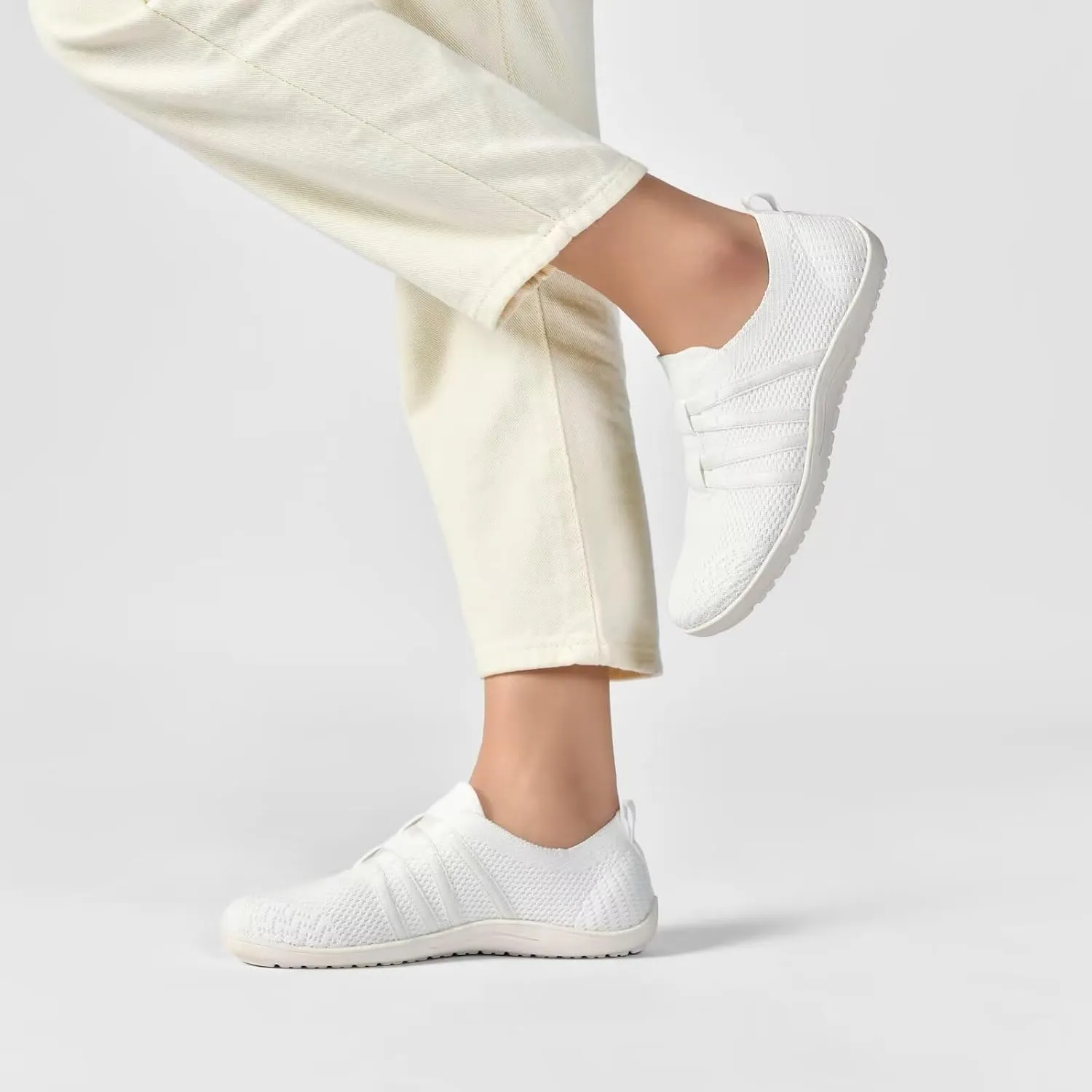 Women's Minimalist Barefoot Walking Shoes Wide Toe Box Flats Lightweight Casual Gym Athletic Sneakers