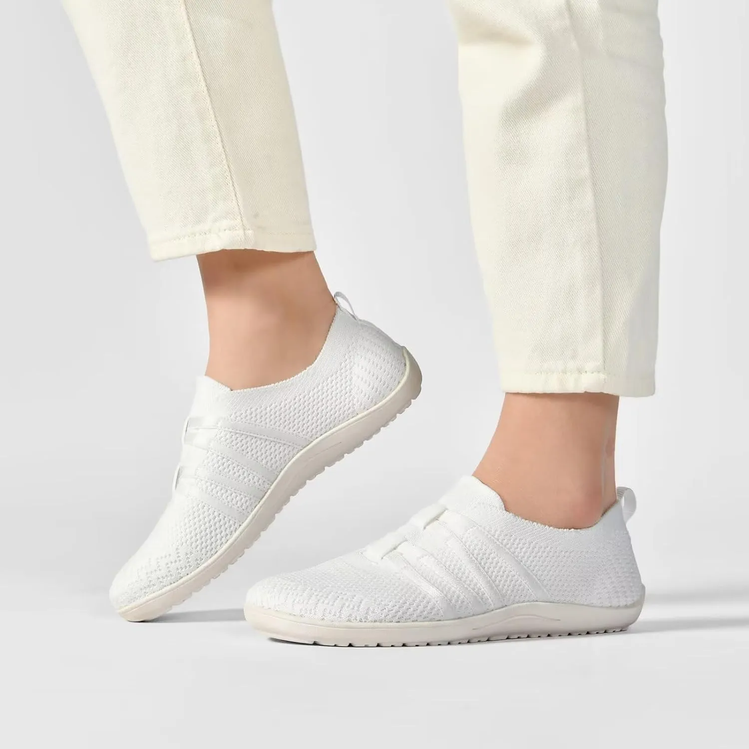 Women's Minimalist Barefoot Walking Shoes Wide Toe Box Flats Lightweight Casual Gym Athletic Sneakers