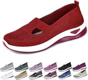 Women's Orthopedic Walking Shoes - Lightweight, Loose Fit, Breathable, Mesh-Comfortable, Soft Soled, Wide & Bulky Sneakers