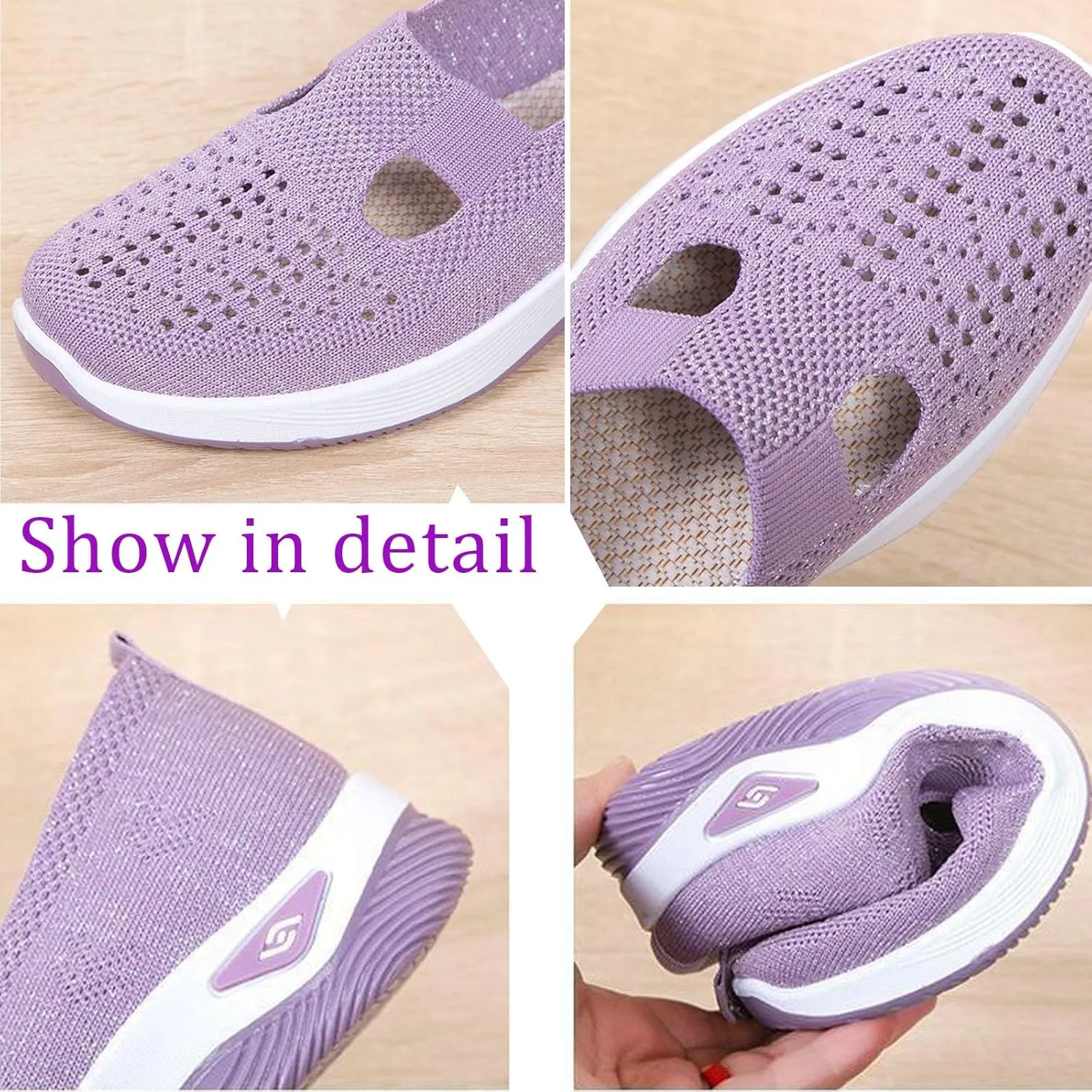 Women's Orthopedic Walking Shoes - Lightweight, Loose Fit, Breathable, Soft Soled, Wide & Bulky