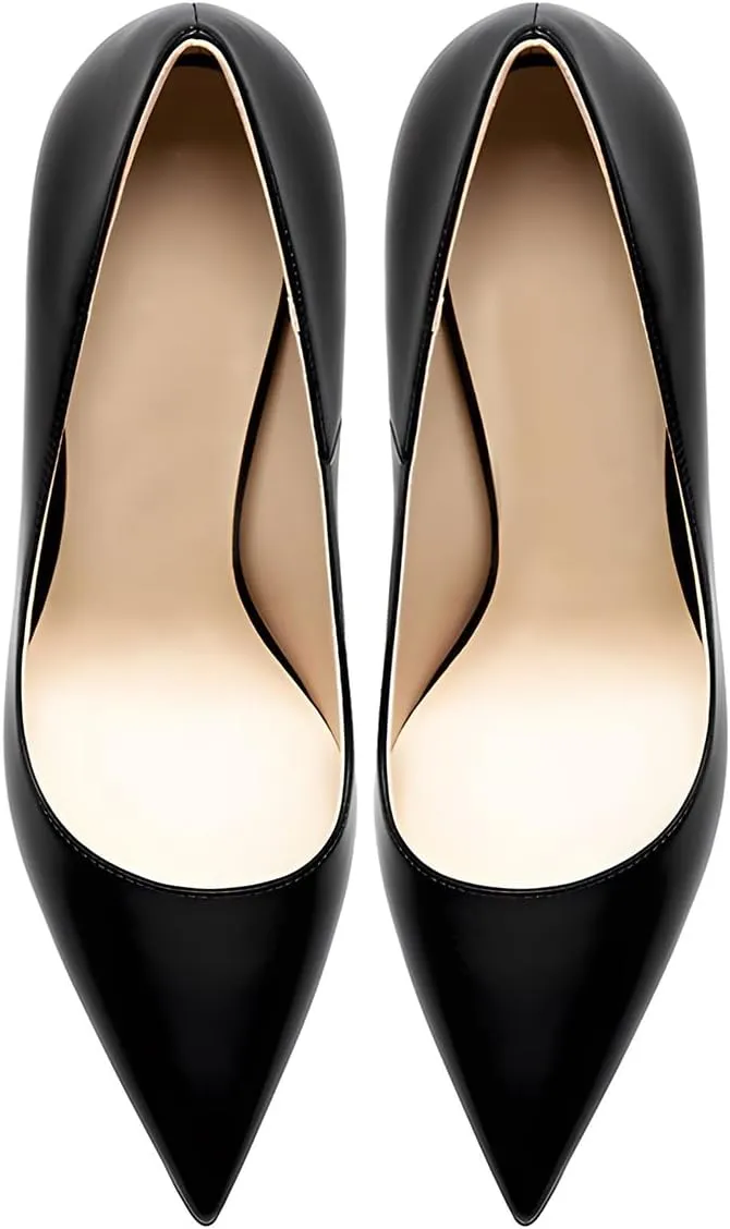 Women's Pointed Toe Shallow Stiletto Heels 4.7 Inch Pumps Wedding Party Banquet Shoes