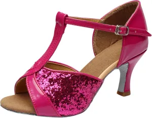 Womens Prom Dance Shoes Latin Salsa Bachata Shoe Suede Sole Wedding Performance Dance Shoes Dressy 2025 Trendy
