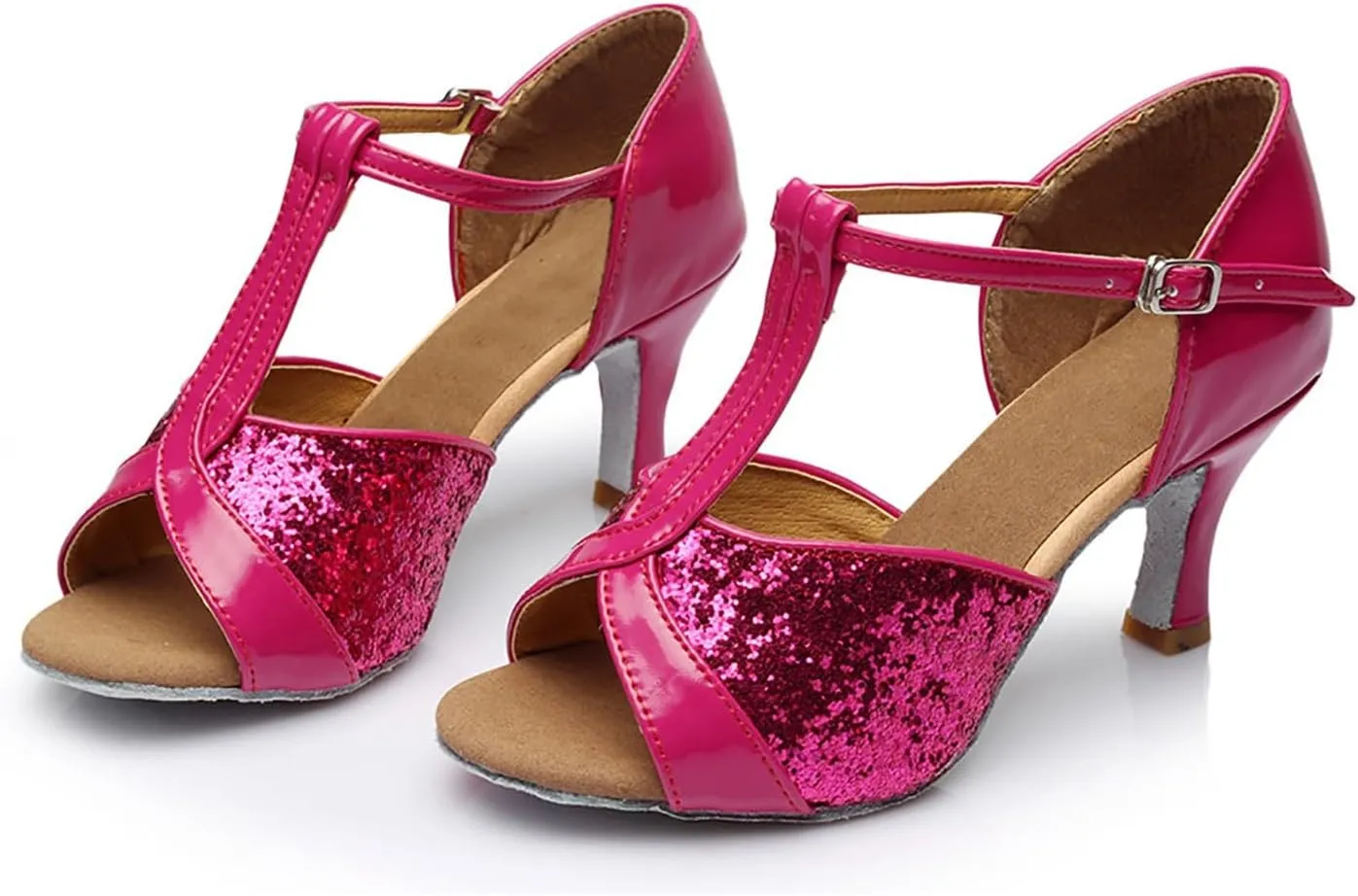 Womens Prom Dance Shoes Latin Salsa Bachata Shoe Suede Sole Wedding Performance Dance Shoes Dressy 2025 Trendy