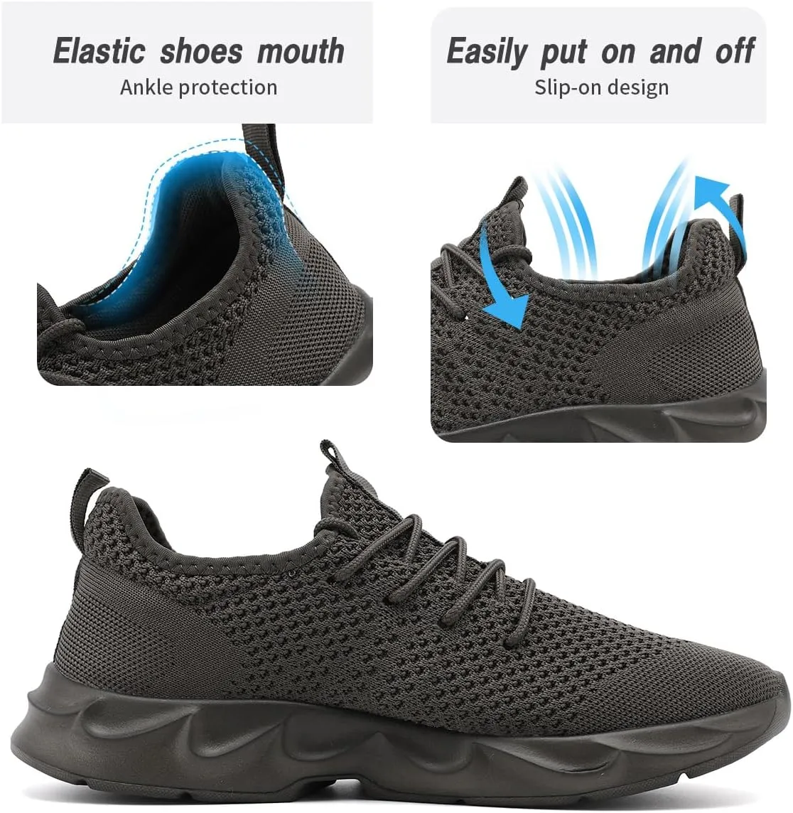 Womens Running Shoes Lightweight Breathable No Slip Sneakers Gym Athletic Workout Casual Sports Walking Tennis Shoes