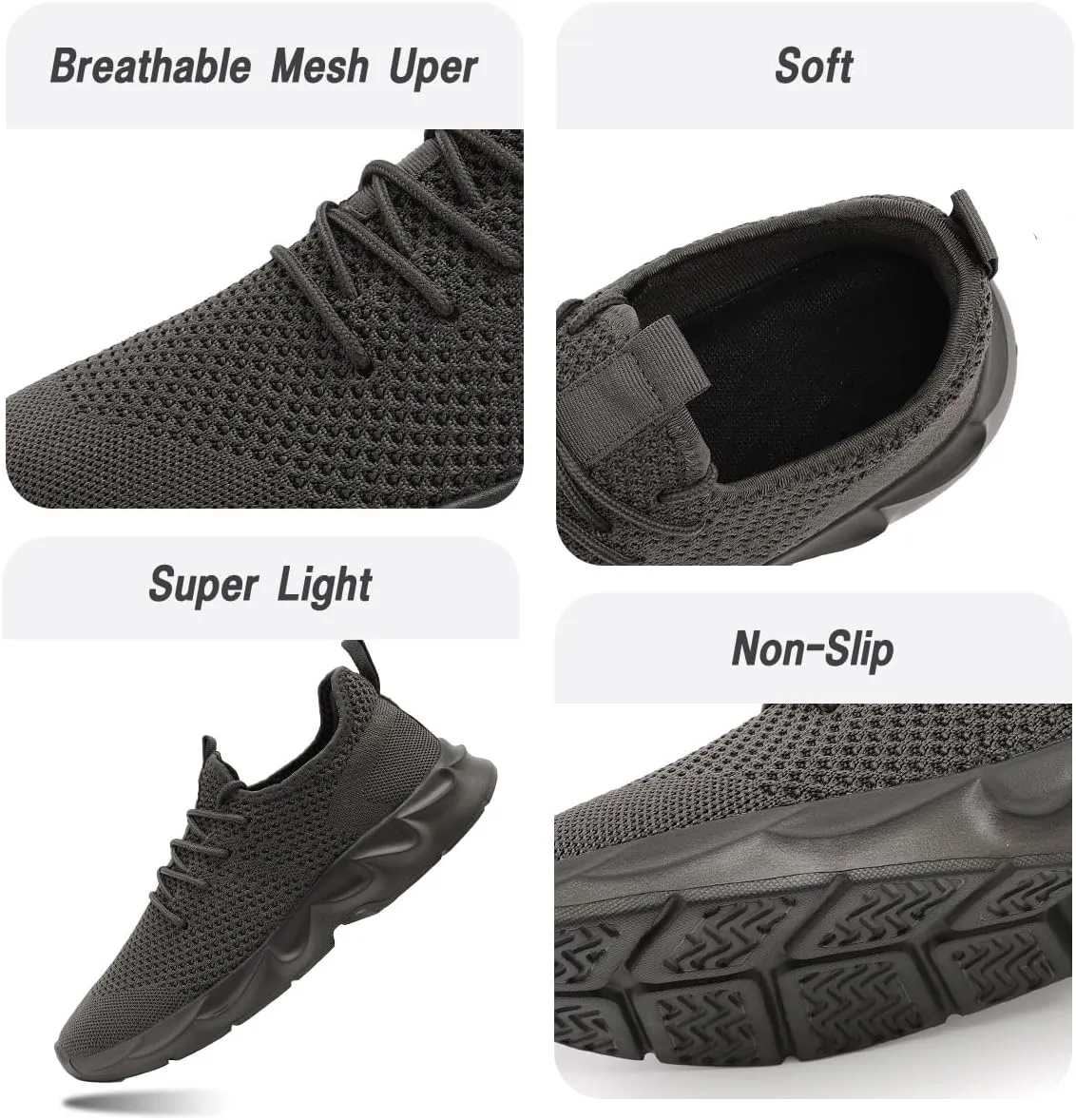 Womens Running Shoes Lightweight Breathable No Slip Sneakers Gym Athletic Workout Casual Sports Walking Tennis Shoes