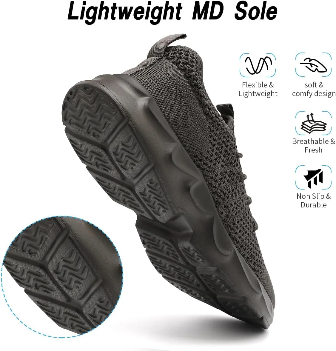 Womens Running Shoes Lightweight Breathable No Slip Sneakers Gym Athletic Workout Casual Sports Walking Tennis Shoes