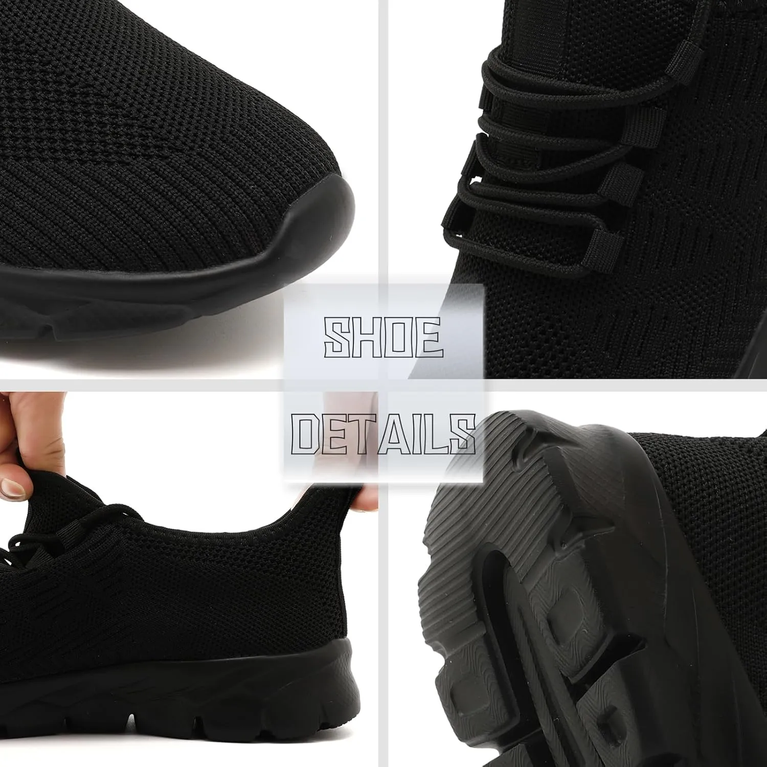 Womens Running Shoes Tennis Slip on Sneakers Breathable Athletic Lightweight Gym Sports Workout Walking Shoes