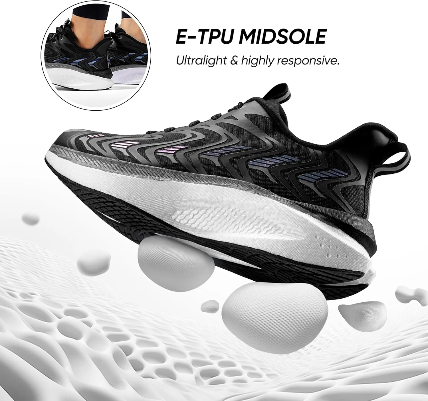 Women's Running Walking Tennis Shoes Comfortable Non-Slip FlyLife Breathable Athletic Workout Gym Cross Trainer Sports Sneakers