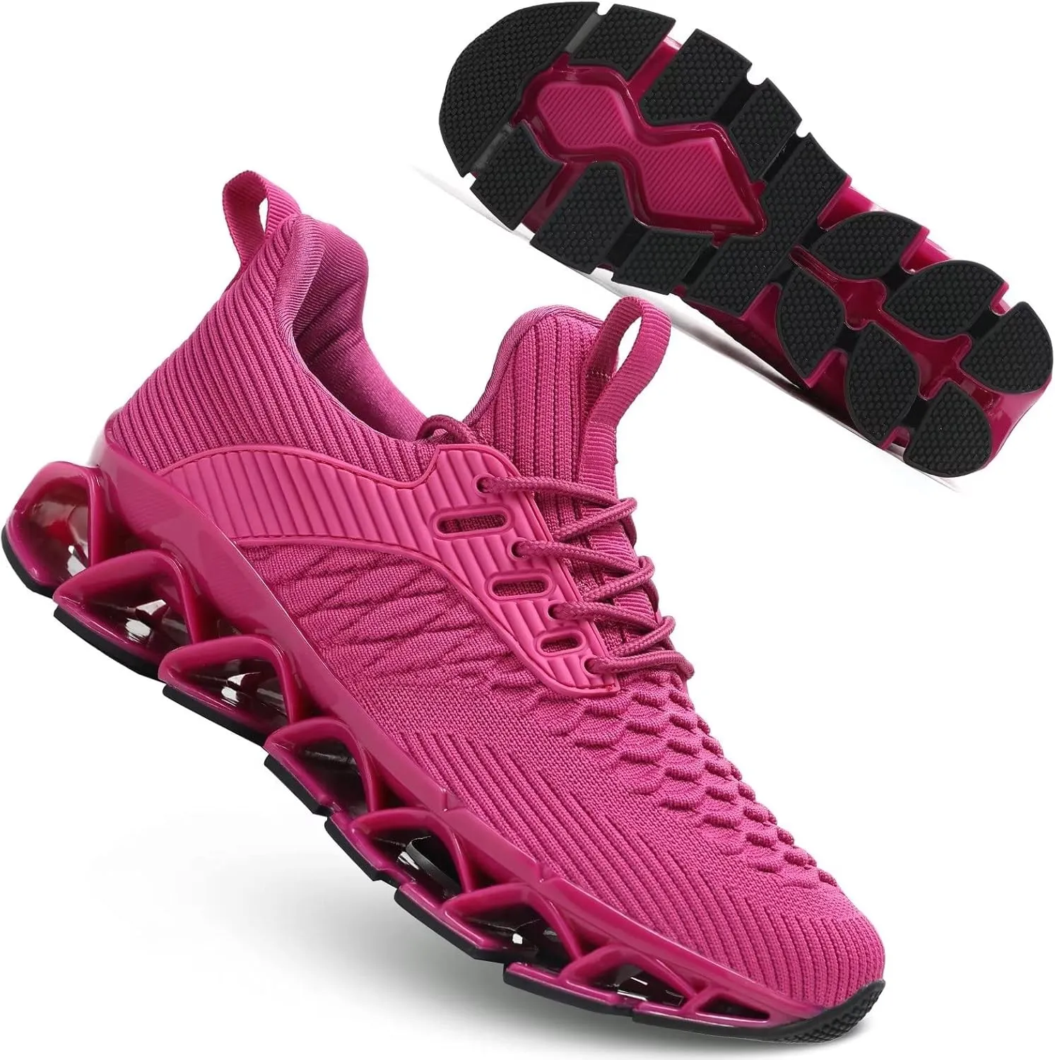 Womens Slip-ins Running Shoes Blade Tennis Walking Sneakers Comfortable Fashion Non Slip Work Sport Shoes Gym Trainers