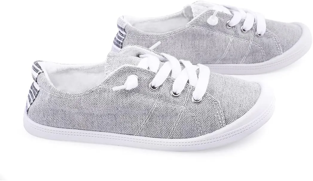 Women's Slip On Canvas Sneaker Low Top Casual Walking Shoes Classic Comfort Flat Fashion Sneakers