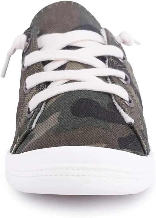 Women's Slip On Canvas Sneaker Low Top Casual Walking Shoes Classic Comfort Flat Fashion Sneakers