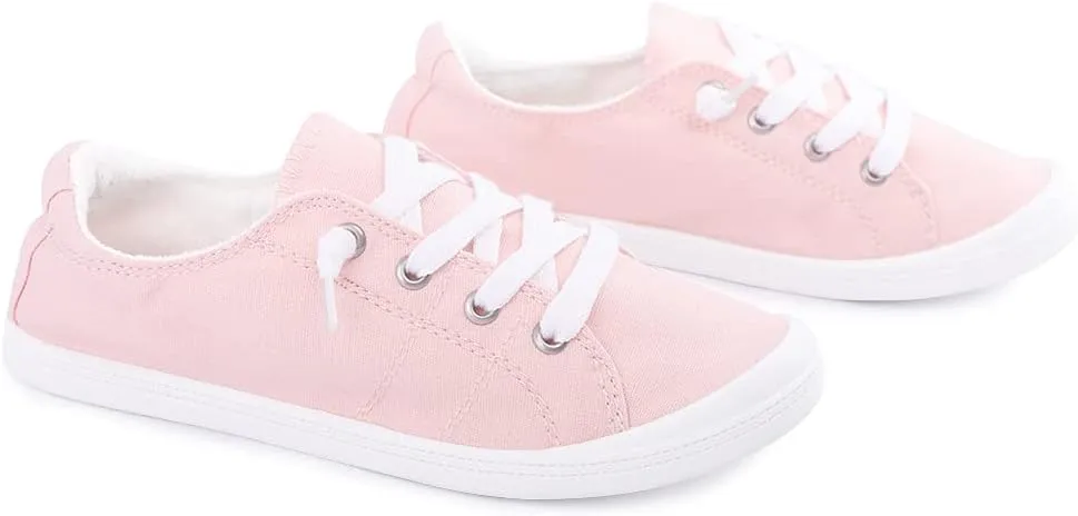 Women's Slip On Canvas Sneaker Low Top Casual Walking Shoes Classic Comfort Flat Fashion Sneakers