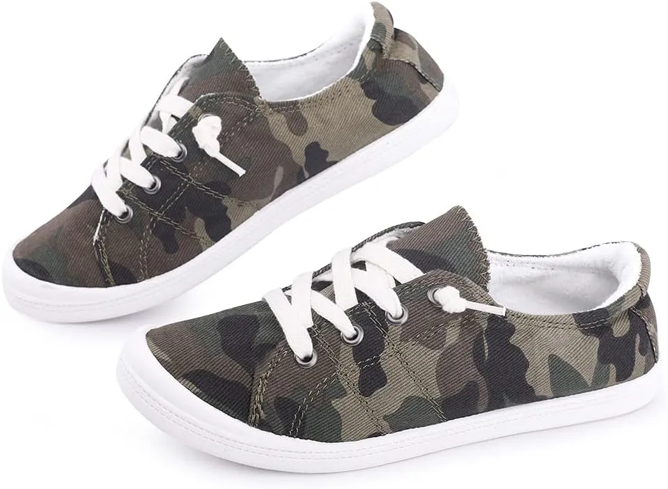 Women's Slip On Canvas Sneaker Low Top Casual Walking Shoes Classic Comfort Flat Fashion Sneakers