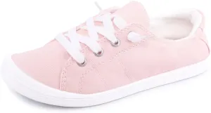 Women's Slip On Canvas Sneaker Low Top Casual Walking Shoes Classic Comfort Flat Fashion Sneakers