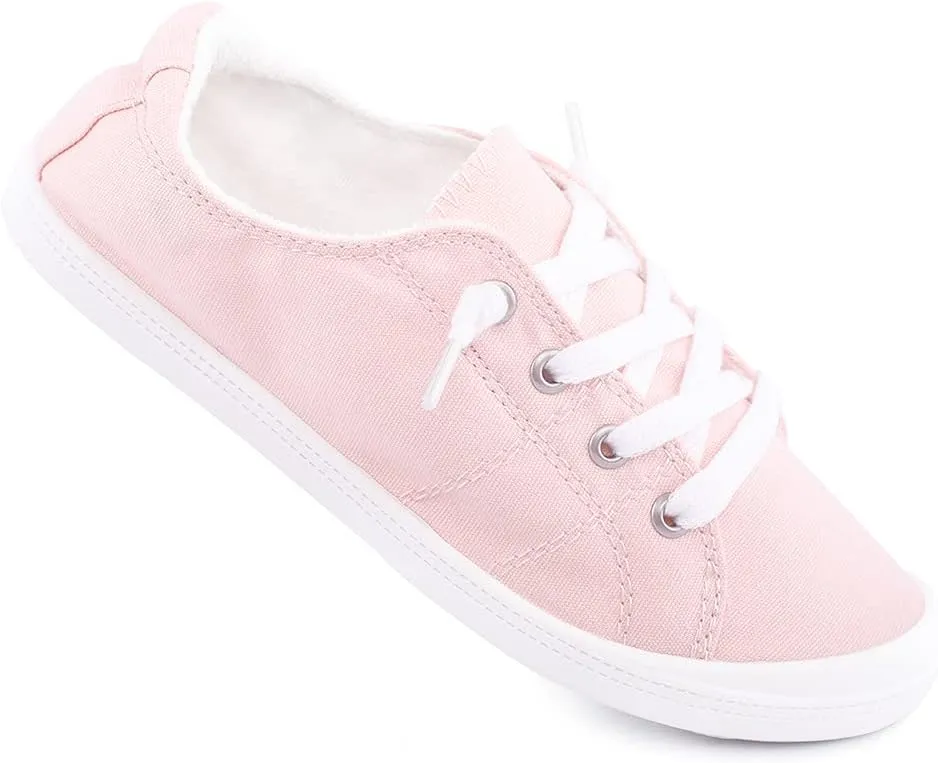 Women's Slip On Canvas Sneaker Low Top Casual Walking Shoes Classic Comfort Flat Fashion Sneakers