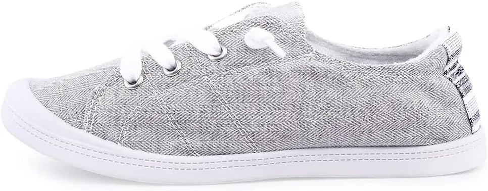 Women's Slip On Canvas Sneaker Low Top Casual Walking Shoes Classic Comfort Flat Fashion Sneakers