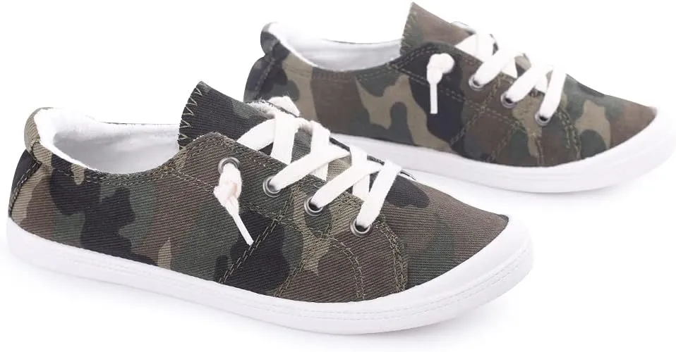 Women's Slip On Canvas Sneaker Low Top Casual Walking Shoes Classic Comfort Flat Fashion Sneakers