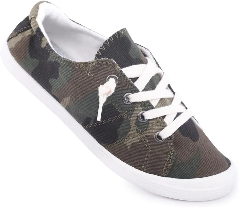 Women's Slip On Canvas Sneaker Low Top Casual Walking Shoes Classic Comfort Flat Fashion Sneakers