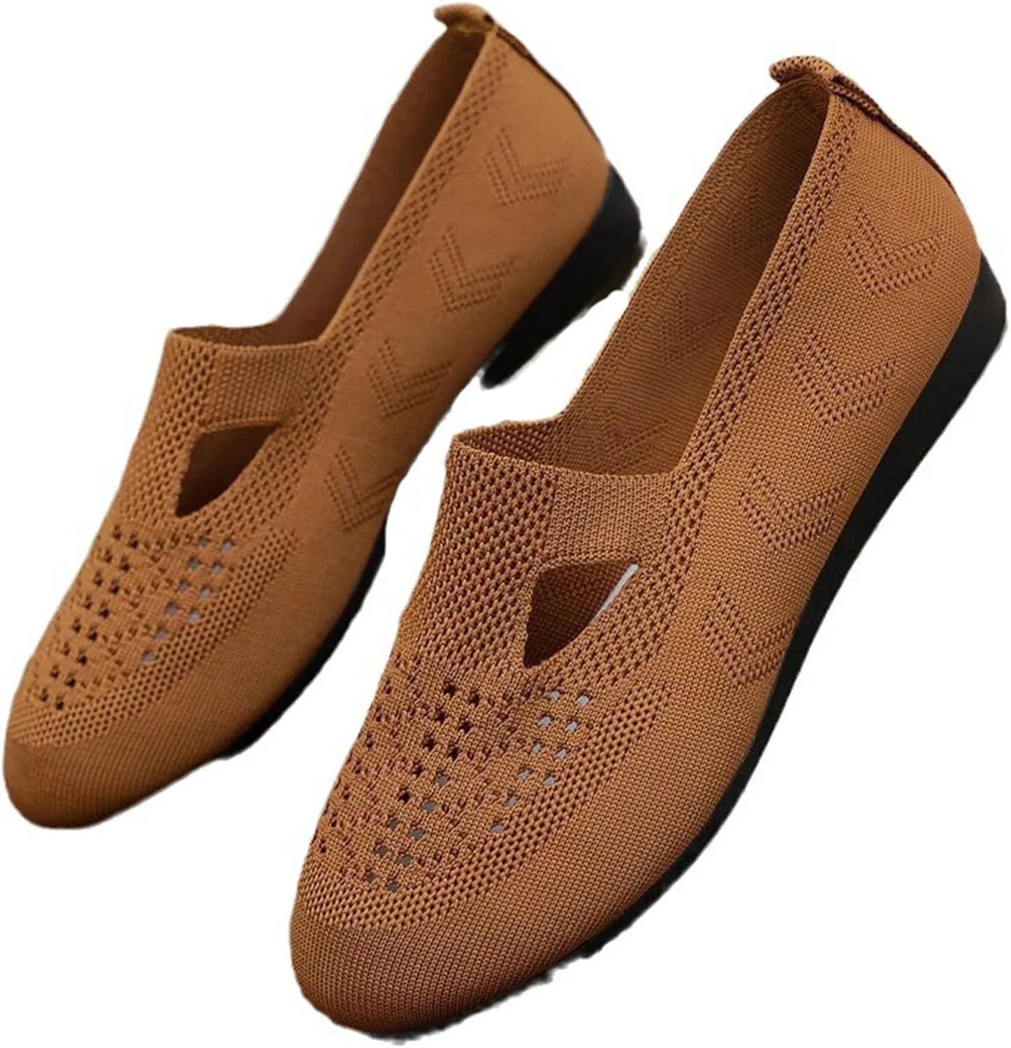 Women's Slip on Loafer Shoes, Casual On Flat Shoes, Breathable Mesh Walking Shoes