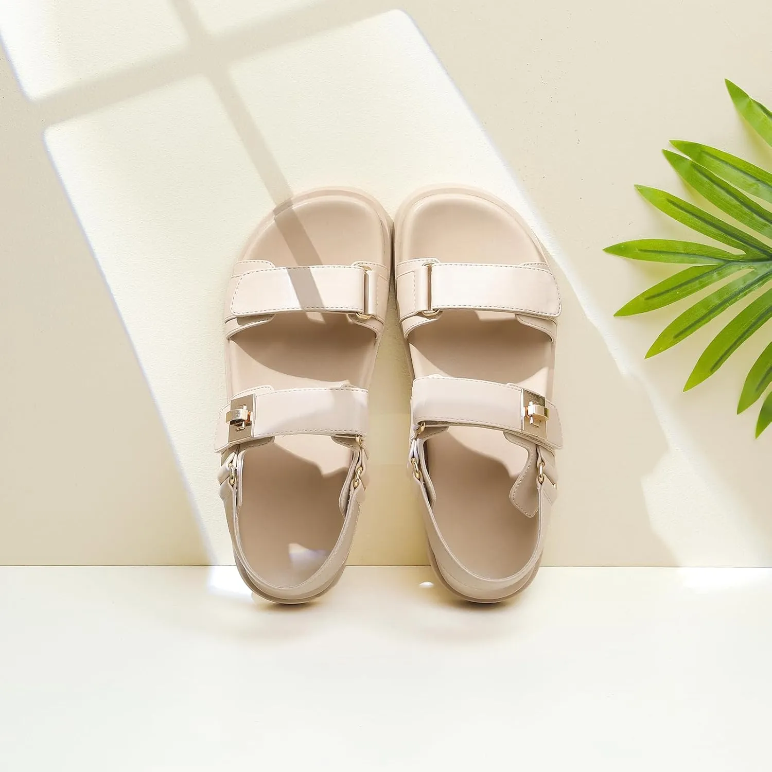 Womens Summer Sandals Casual Adjustable Arch Support Comfortable Thick Sole Flat Sandals