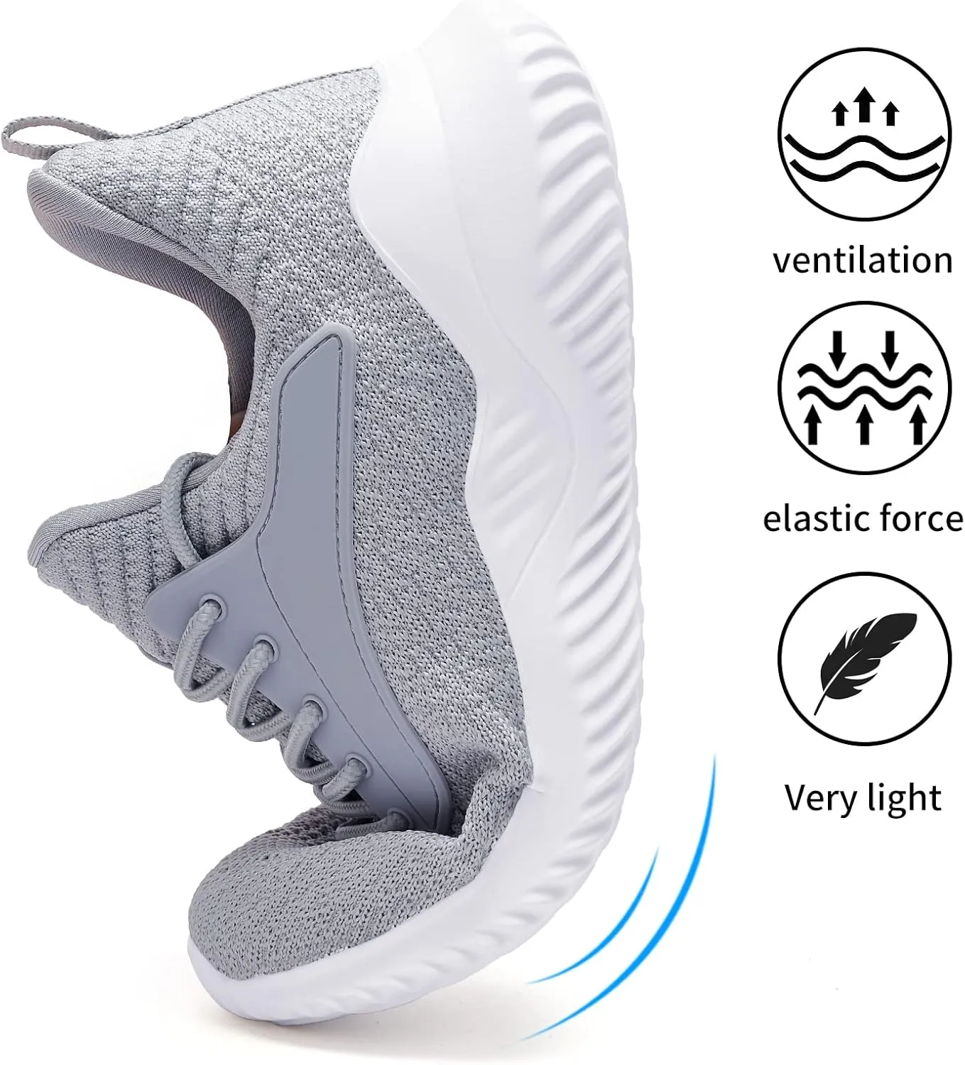 Womens Tennis Shoes Walking Sneakers - Memory Foam Running Slip On Gym Athletic Workout Nursing Comfort Work Shoe Lightweight