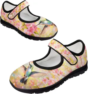 Women's Walking Shoes Lady Fashion Mary Jane Sneakers Breathable Adjustable Working Flat Shoes