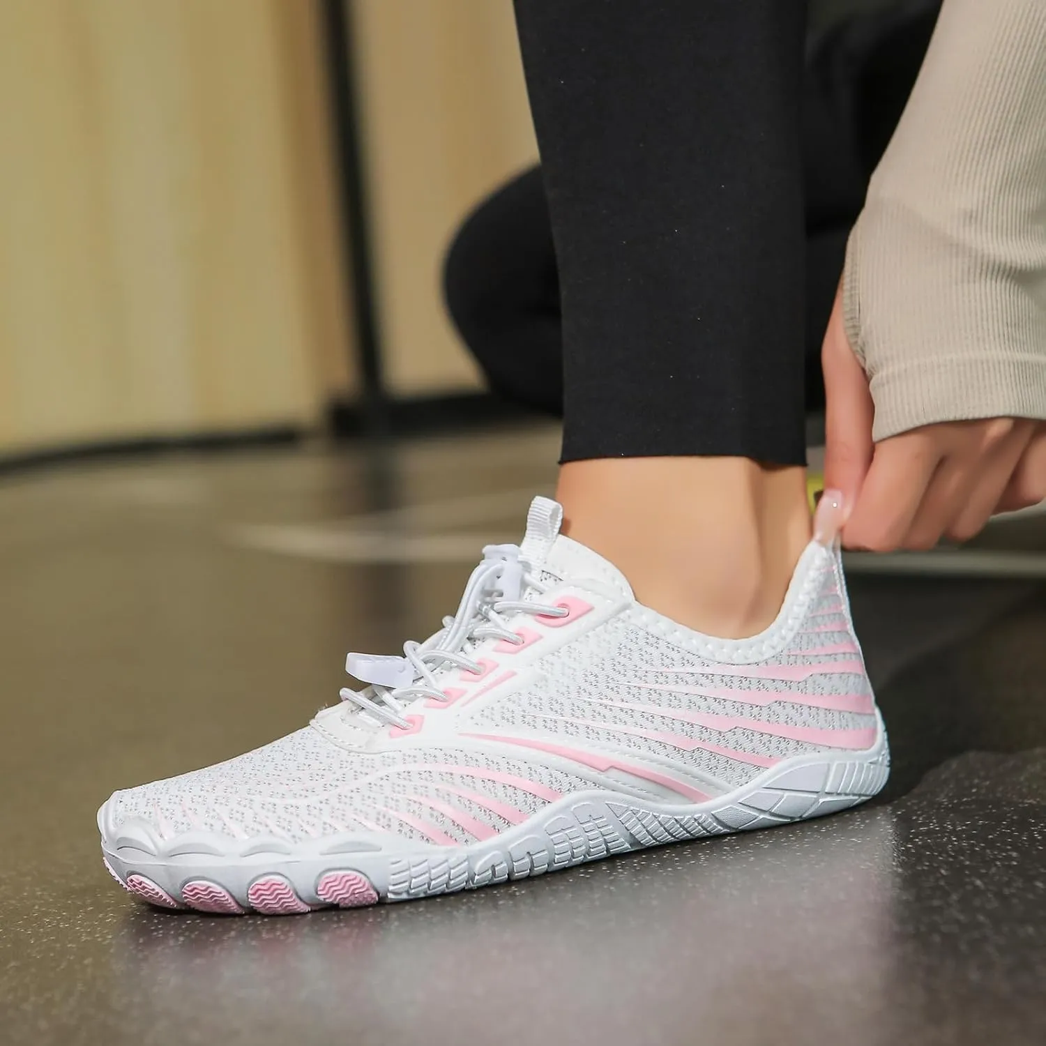 Womens Walking Shoes Non Slip Running Fashion Athletic Sneakers Breathable Lightweight Fashion Shoes Work Gym Tennis Athletic Sports Comfort Shoe Orthopedic Summer Mesh Sneakers