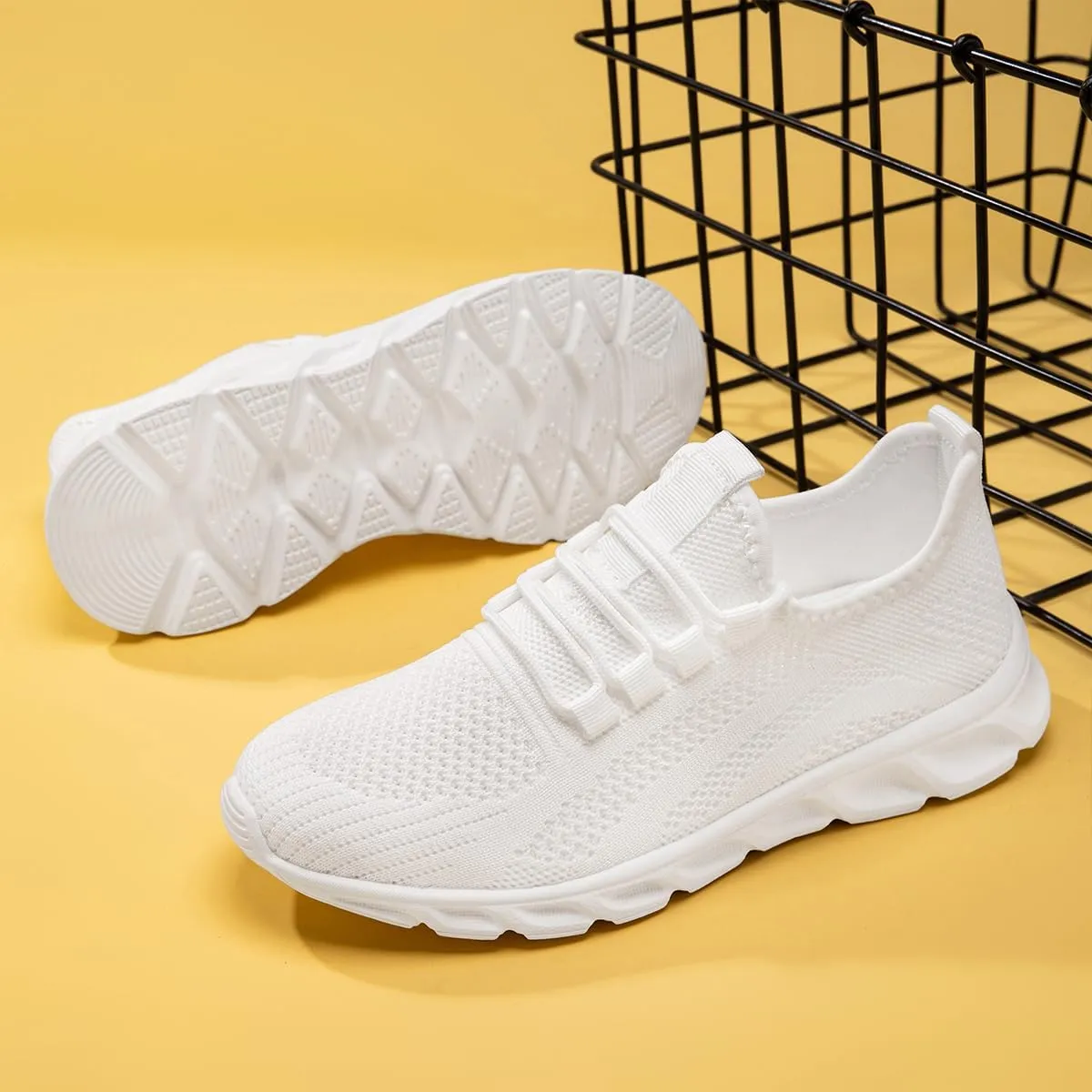 Womens Walking Shoes Slip On Tennis Running Fashion Sneakers for Sport Workout Gym Athletic Outdoor Jogging Exercise Lightweight Breathbale Shoe