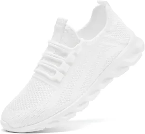 Womens Walking Shoes Slip On Tennis Running Fashion Sneakers for Sport Workout Gym Athletic Outdoor Jogging Exercise Lightweight Breathbale Shoe