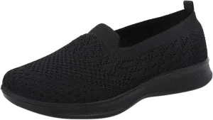 Women's Walking Shoes Woven Orthopedic Sneakers Breathable Soft Flats Loafers Lady Lightweight Foam Shoes